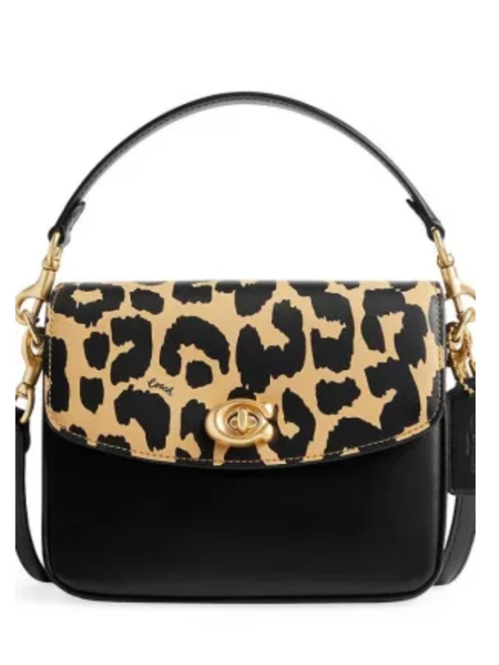 NWOT Coach Cassie 19 Leopard Print Crossbody Bag